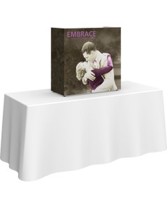 Embrace 2.5ft Square Tabletop Push-Fit Tension Fabric Display
